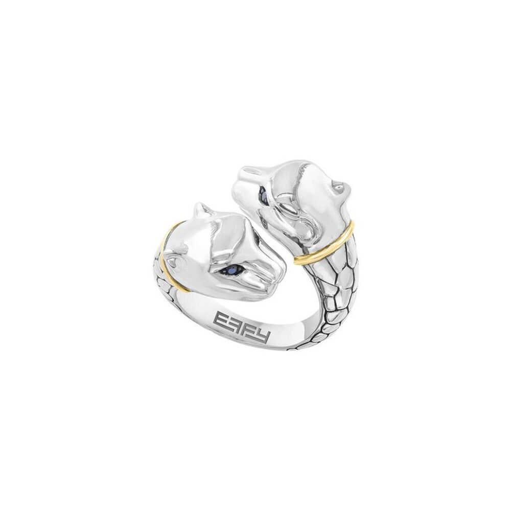 Effy Fine Jewelry Silver & 18K 0.06 Ct. Tw. Diamond Ring